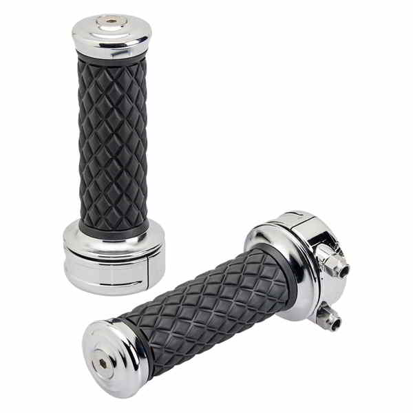 取寄せ グリップ - アルミコア - カスタム - クローム ビルトウェル Grips - Alumicore - Custom - Chrome 6606-105-01 06303073