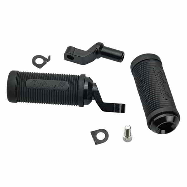 取寄せ ノーマンステップ フットペグ - ブラック - ソフテイル ビルトウェル Norman Step Foot Pegs - Black - Softail 7004-204-02 16201857