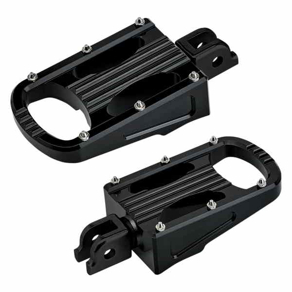 取寄せ パニッシャーフットペグ - ブラック - ソフテイル ビルトウェル Punisher Footpeg - Black - Softail 7006-203-03 16201949