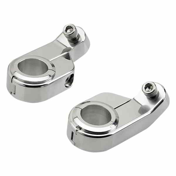 取寄せ O/S スピードクランプ - クローム - アングル型 ビルトウェル O/S Speed Clamps - Chrome - Angled 6903-105 22100519