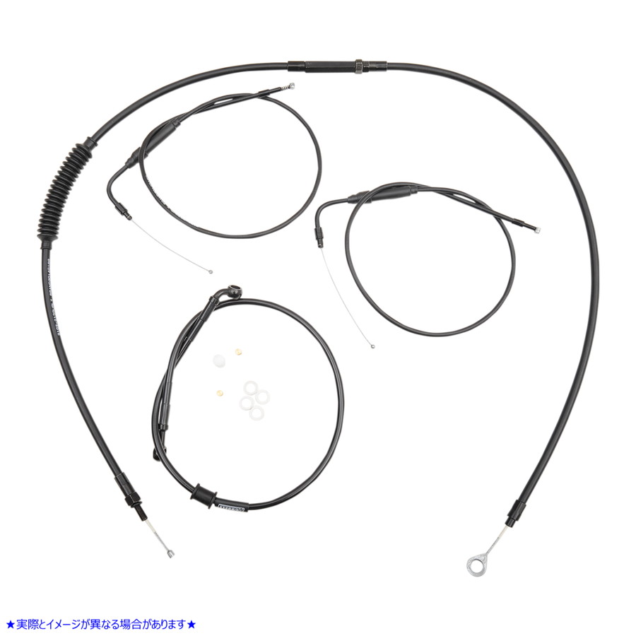 取寄せ クラブマンハンドルバー用ハンドルバーケーブルとブレーキラインキット バーリーブランド Handlebar Cable and Brake Line Kit for Clubman Handlebars B30-1099 06100751