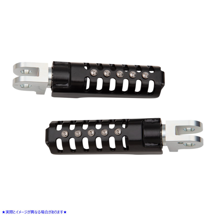 取寄せ レイザーバック パッセンジャーフットペグ - ブラック バーリーブランド Razorback Passenger Footpegs - Black B13-1014B 16201936