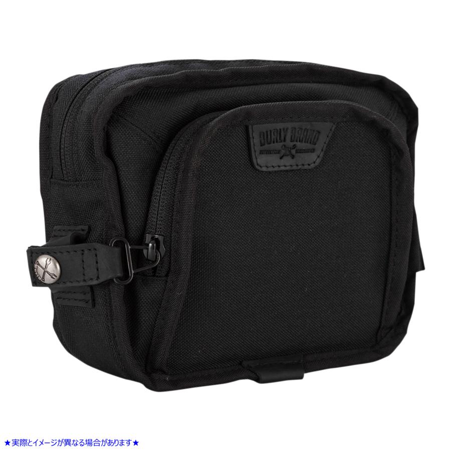 取寄せ ハンドルバーバッグ - ブラックコーデュラ バーリーブランド Handlebar Bag - Black Cordura B15-1012B 35100098