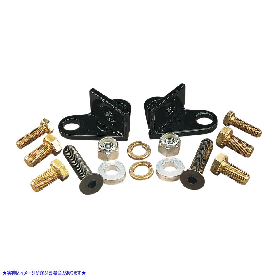 取寄せ リア ローダウンキット - ブラック - ローダウン 1インチ - 85-96 FLT バーリーブランド Rear Lowering Kit - Black - Lowers 1 - '85-'96 FLT B28-275 DS221443