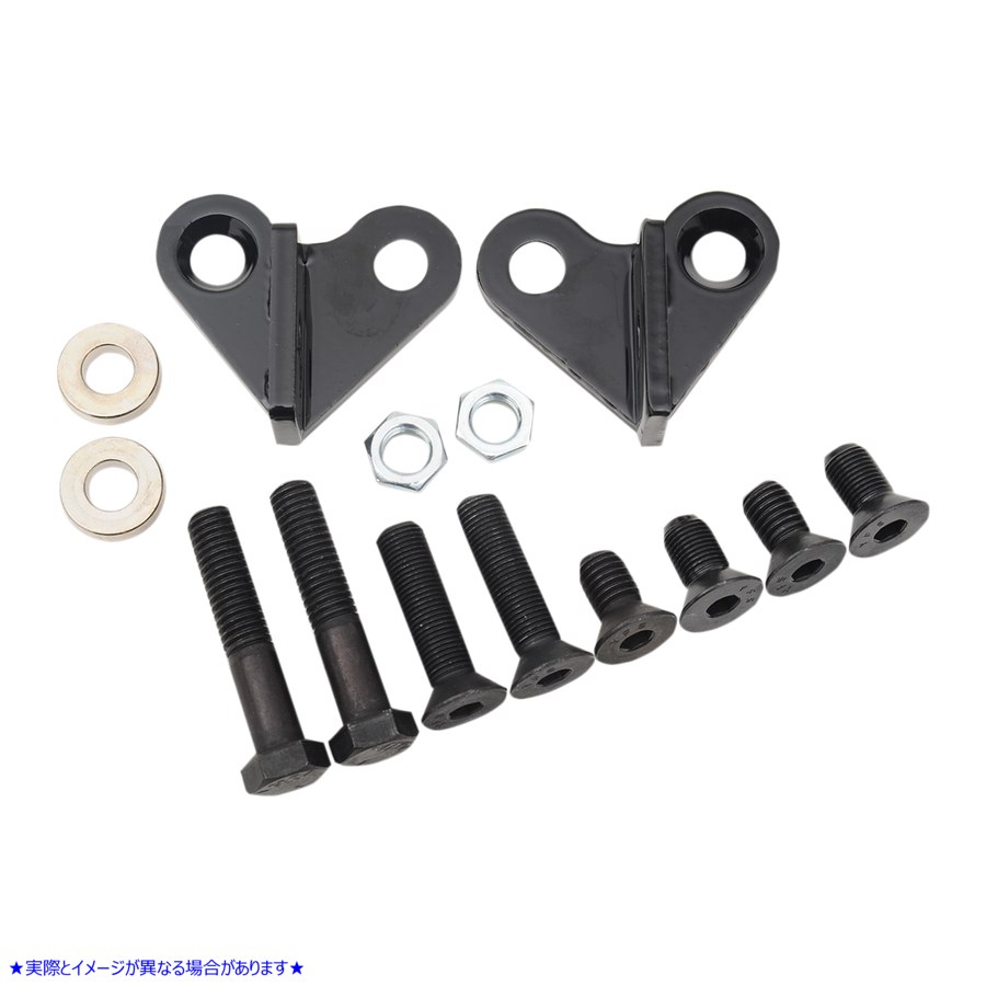 取寄せ リア ローダウンキット - ブラック - ローダウン 1インチ - 97-01 FLHT バーリーブランド Rear Lowering Kit - Black - Lowers 1 - '97-'01 FLHT B28-279 DS221475