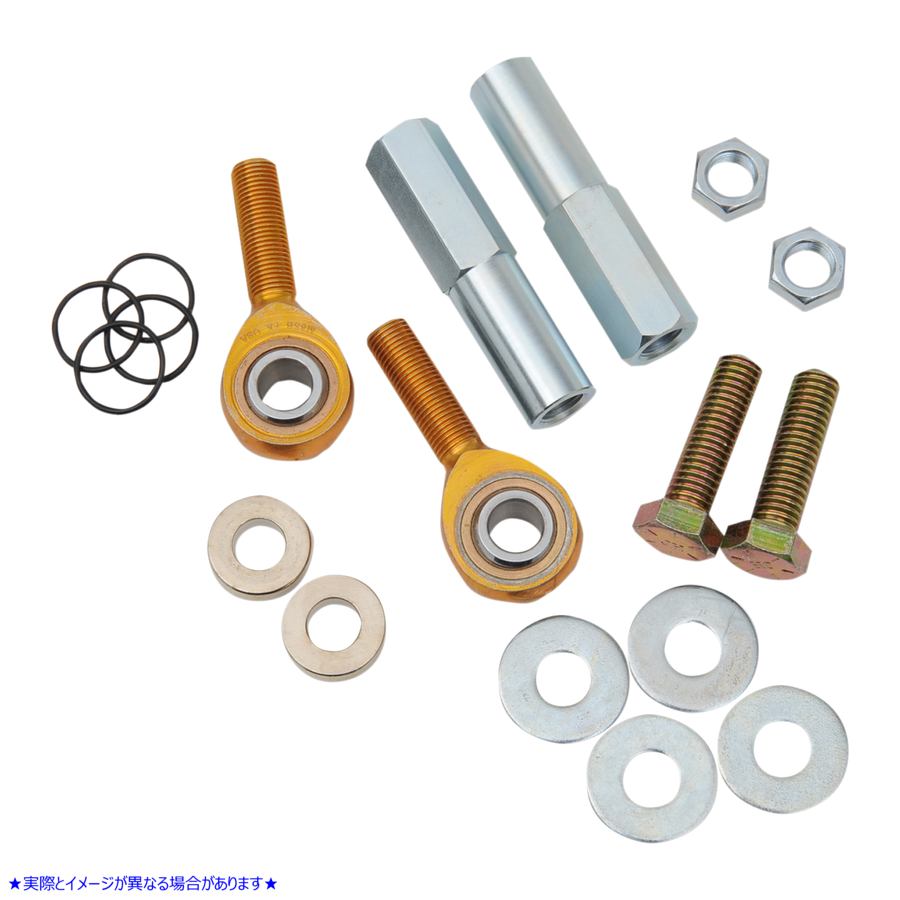 取寄せ 調整式ショックローダウンキット - 標準仕上げ - 0～2インチ下げる バーリーブランド Adjustable Shock Lowering Kit - Standard Finish - Lowers 0- 2 B28-250 DS310071