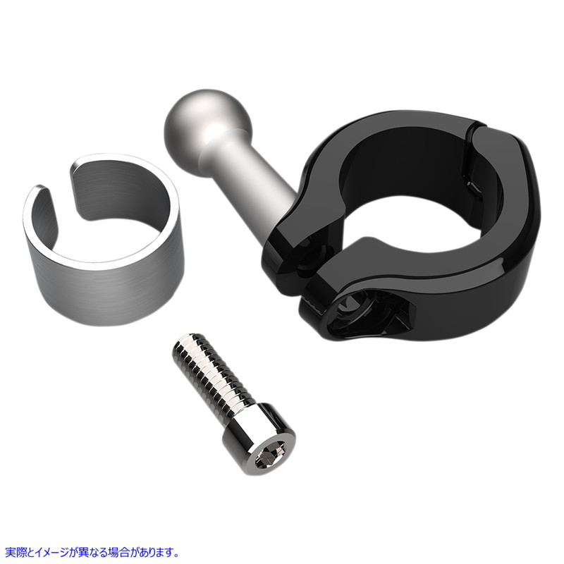 取寄せ アルミニウムクランプキット シロ CIRO Ball Mount - Aluminum Clamp - 7/8 - 1 Handlebars - Black 50129 06360161