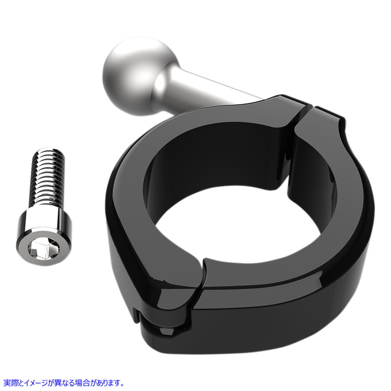 取寄せ アルミニウムクランプキット シロ CIRO Ball Mount - Aluminum Clamp - 1-1/4 Handlebars - Black 50131 06360163