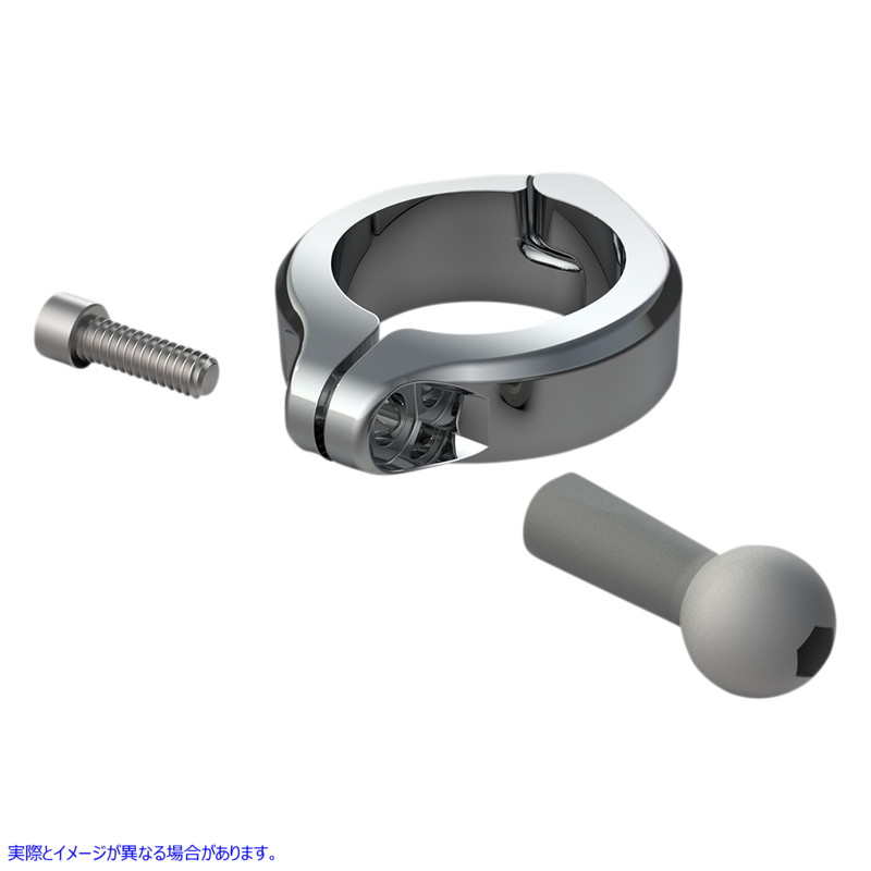 取寄せ アルミニウムクランプキット シロ CIRO Ball Mount - Aluminum Clamp - 1-1/2 Handlebars - Chrome 50134 06360181