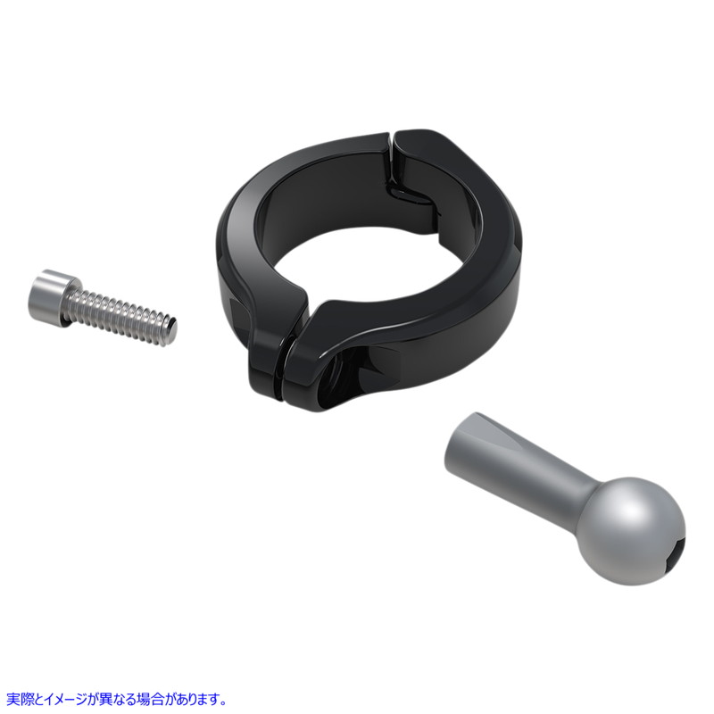 取寄せ アルミニウムクランプキット シロ CIRO Ball Mount - Aluminum Clamp - 1-1/2 Handlebars - Black 50135 06360182