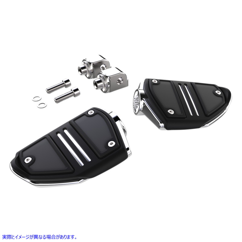 取寄せ ツインレールフットペグ - マウント付き - クローム - ソフテイル シロ CIRO Twin Rail Footpeg - With Mount - Chrome - Softail 61406 16201863