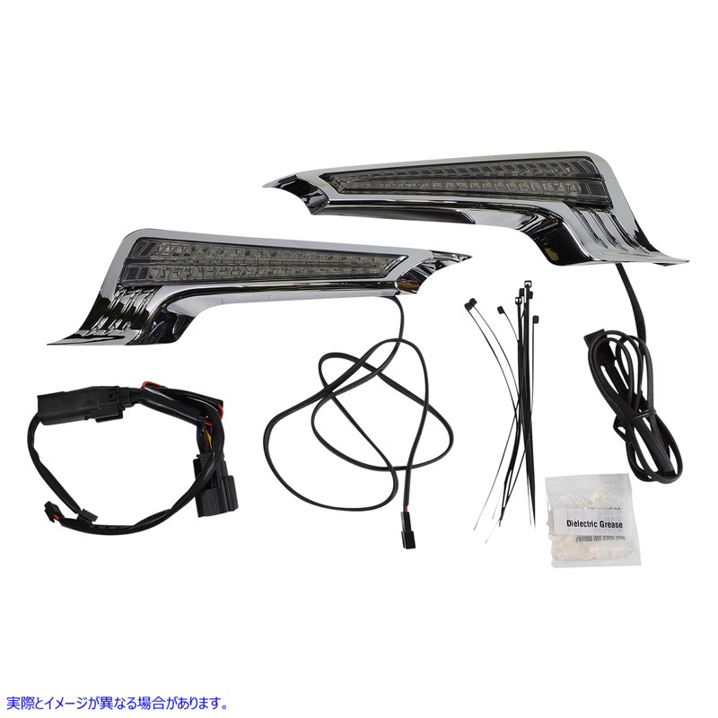 取寄せ フィラーパネル LED ライト - クローム/レッド シロ Filler Panel LED Lights - Chrome/Red 40045 20402667