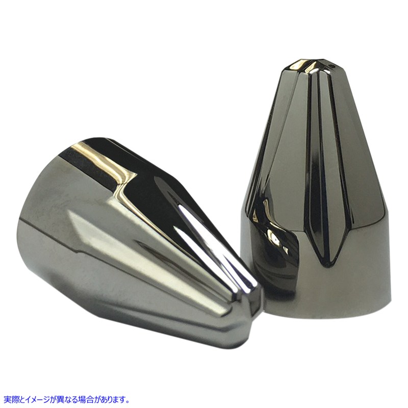 取寄せ キャップ 溝付き 1/4インチ ブラッククローム シロ CIRO Caps Fluted1/4 Black Chrome 70017 24040642