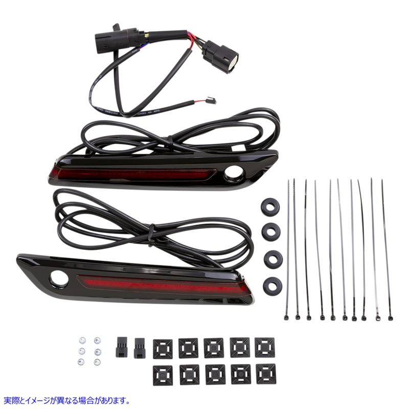 取寄せ ヒンジカバー - 赤/黒 シロ Hinge Covers - Red/Black 40171 35011824