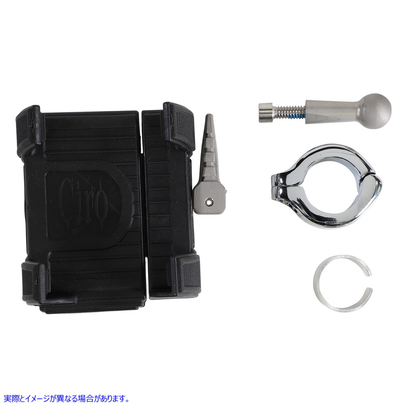 取寄せ スマートフォン/GPSホルダー - 充電器なし - クローム シロ CIRO Smartphone/GPS Holder - without Charger - Chrome 50312 44020600