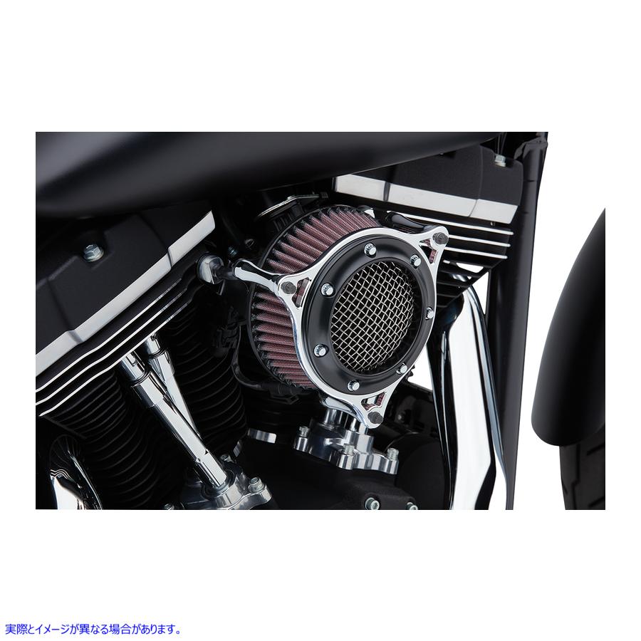 取寄せ RPT空気インテーク量 コブラ RPT Air Filter - Chrome/Black 606-0101-05CB 10102148