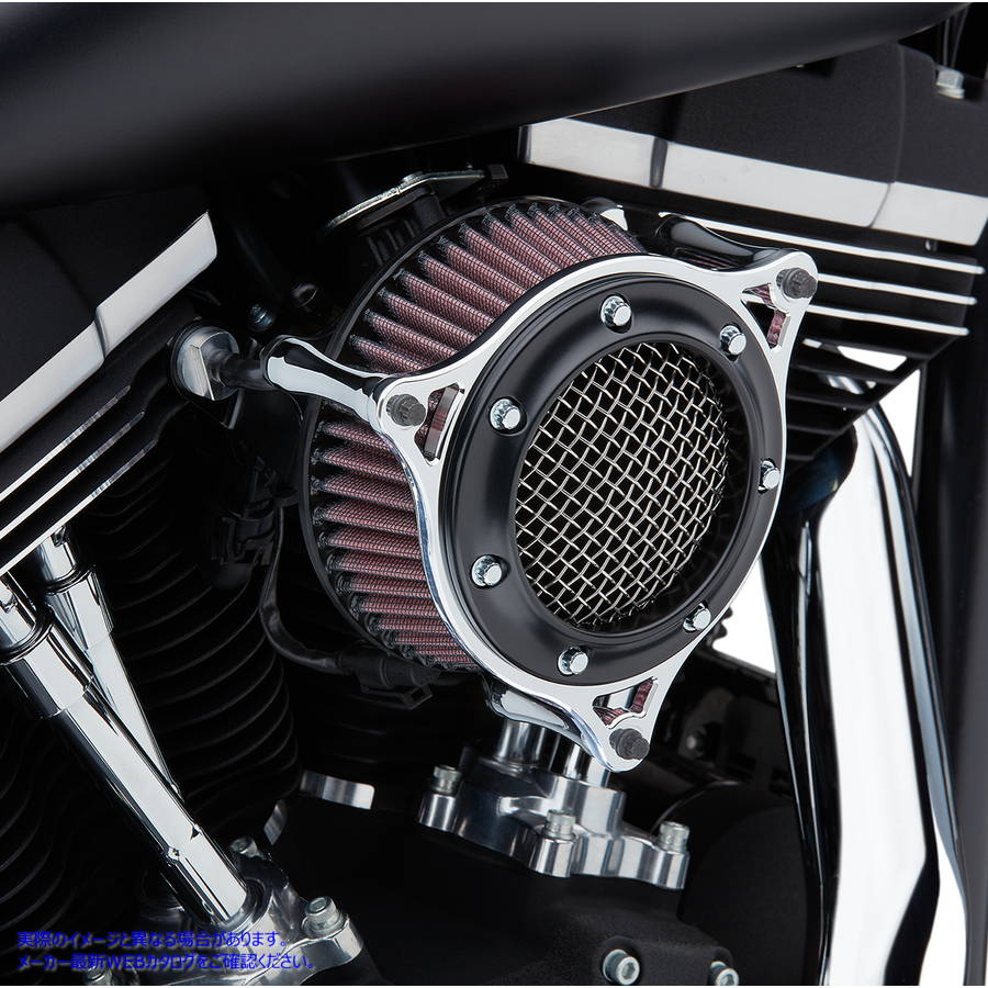 取寄せ RPT空気インテーク量 コブラ RPT Air Intake - Black/Chrome - Softail 606-0104-05BC 10102302