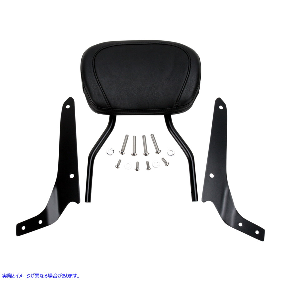 取寄せ ラウンドシシーバーキット コブラ Sissy Bar - Short - Black - Shadow Phantom 02-8611B 15010349