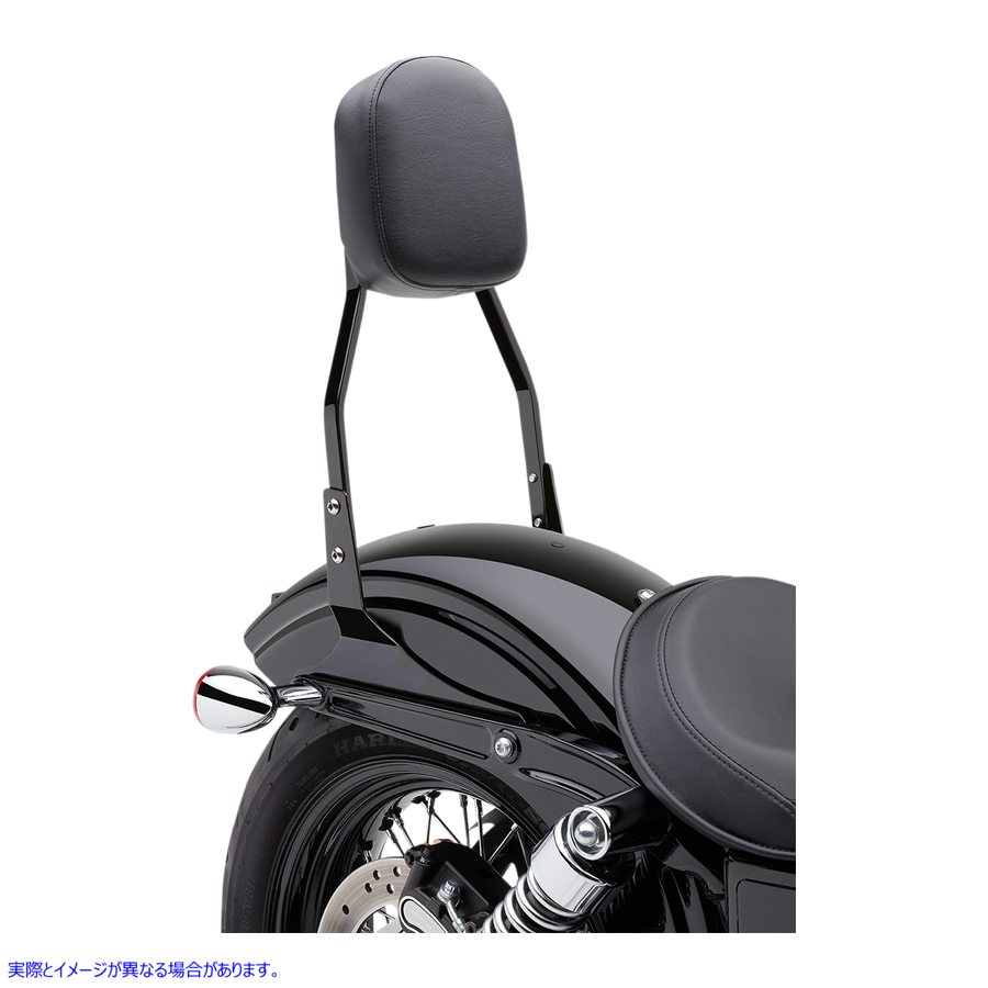 取寄せ 四角いシッシーバー コブラ Standard Sissy Bar - Black - Softail 602-1151B 15010457