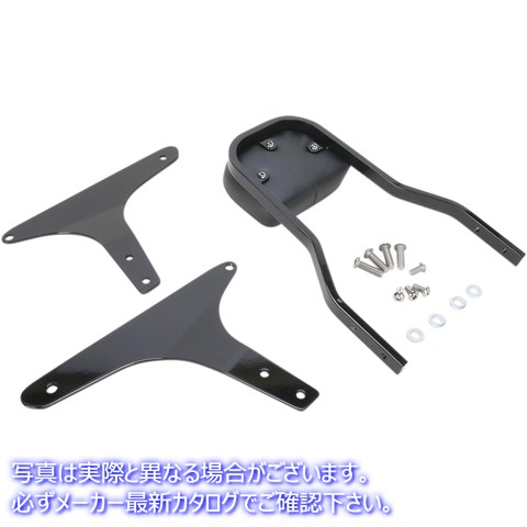 取寄せ 四角いシッシーバー コブラ Short Sissy Bar - Black - Softail 602-1201B 15010462