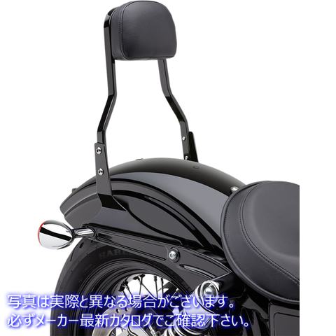 取寄せ 四角いシッシーバー コブラ Short Sissy Bar - Black - Dyna 602-1202B 15010463