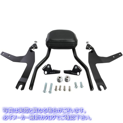 取寄せ 取り外し可能なバックレストキット コブラ Backrest Kit - 14 - Black - Softail 602-2002B 15010558