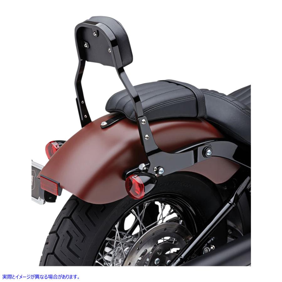 取寄せ 取り外し可能なバックレストキット コブラ Backrest Kit - 11 - Black - Softail 602-2022B 15010572