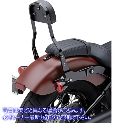 取寄せ 取り外し可能なバックレストキット コブラ Backrest Kit - 14 - Black - Softail 602-2042B 15010580