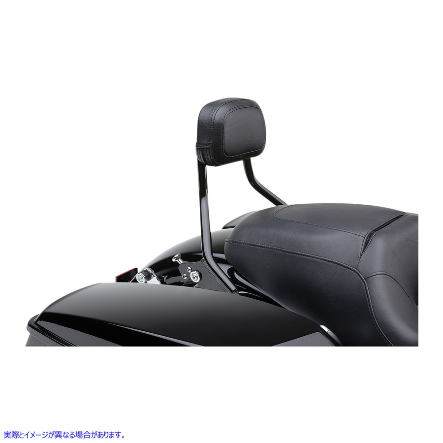 取寄せ 取り外し可能なバックレスト - ブラック - ショート - FLH/FLT コブラ Detachable Backrest - Black - Short - FLH/FLT 602-2212B 15010688
