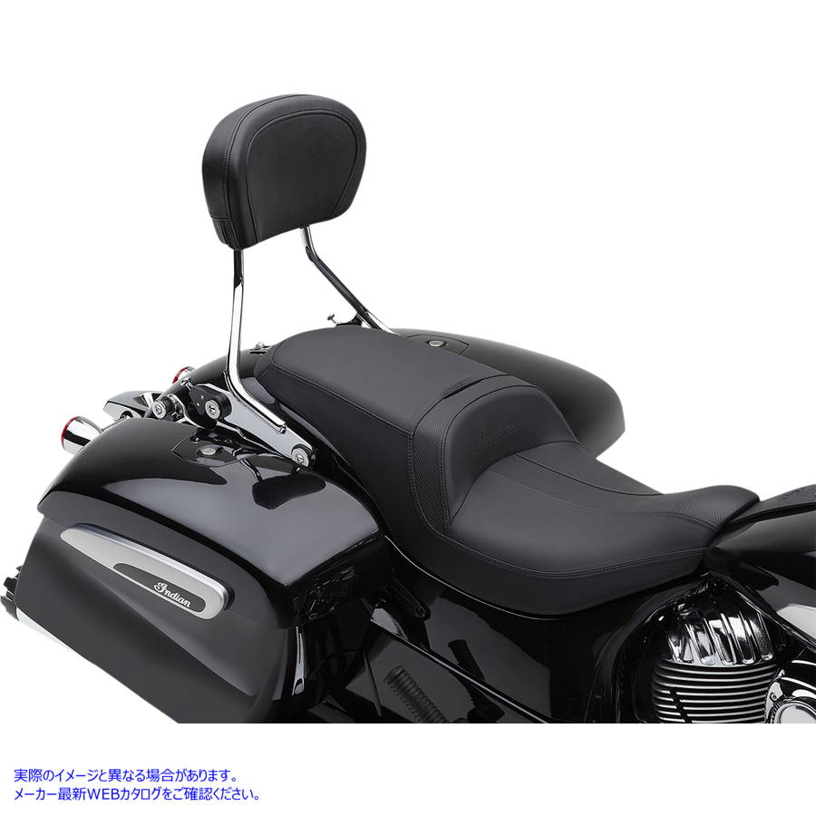 取寄せ 取り外し可能なバックレストキット コブラ Detachable Backrest - Chrome - Chieftain 502-2000 15010723