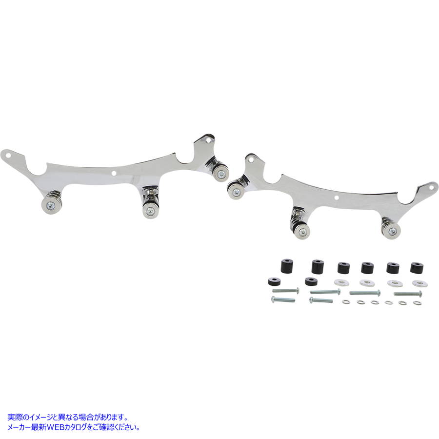 取寄せ バックレストマウント - クローム - チーフテン コブラ Backrest Mount - Chrome - Chieftain 502-2100 15010725