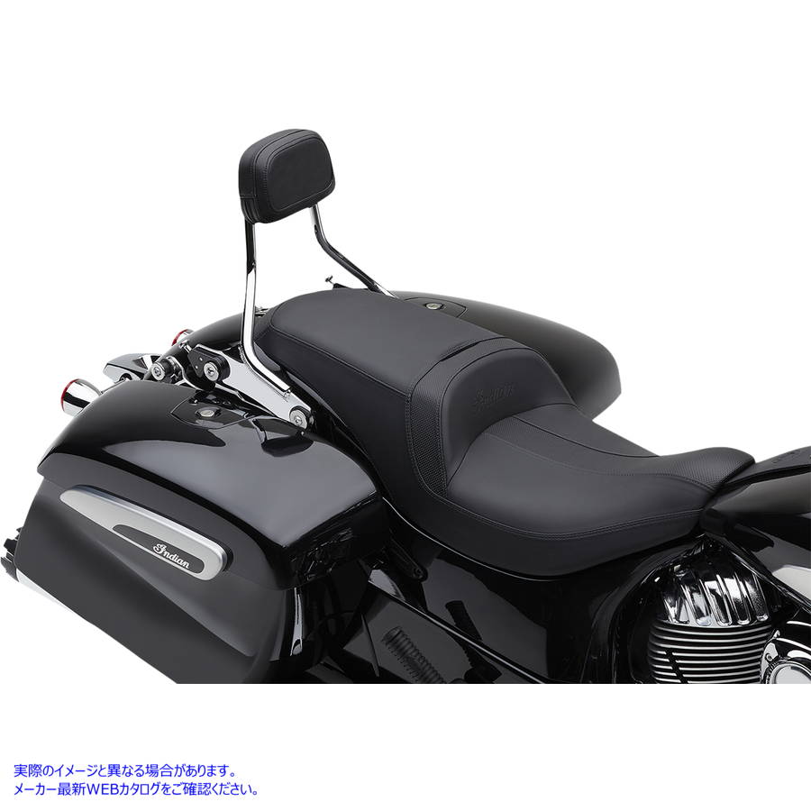 取寄せ 取り外し可能なバックレストキット コブラ Detachable Backrest - Chrome - Short - Chieftain 502-2200 15010727