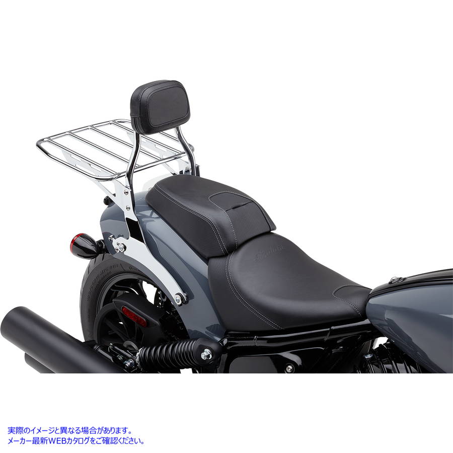 取寄せ 取り外し可能なバックレストキット コブラ Detachable Backrest - Mini - Chrome - Chieftain 502-2012 15010749