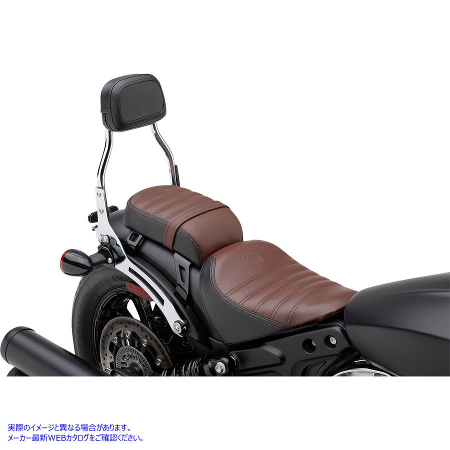 取寄せ 取り外し可能なバックレストキット コブラ Detachable Backrest - Mini - Chrome - Bobber 502-2015 15010751