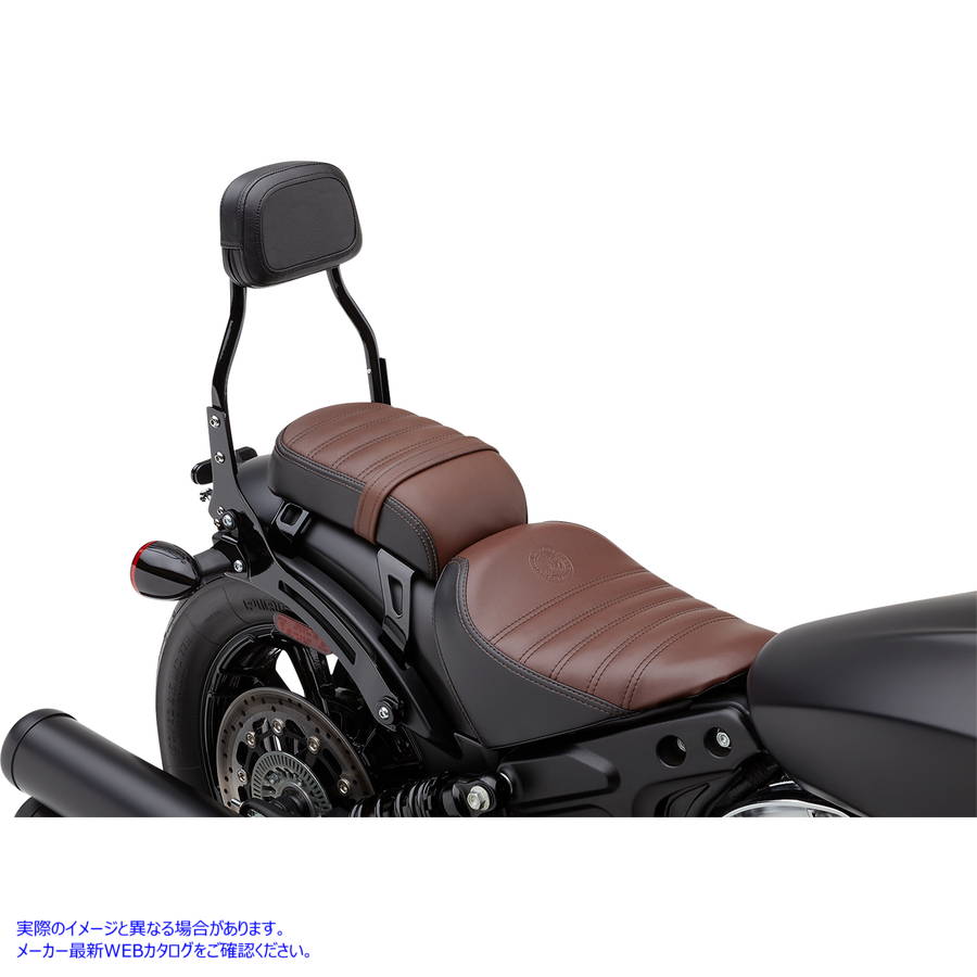 取寄せ 取り外し可能なバックレストキット コブラ Detachable Backrest - Mini - Black - Bobber 502-2015B 15010752