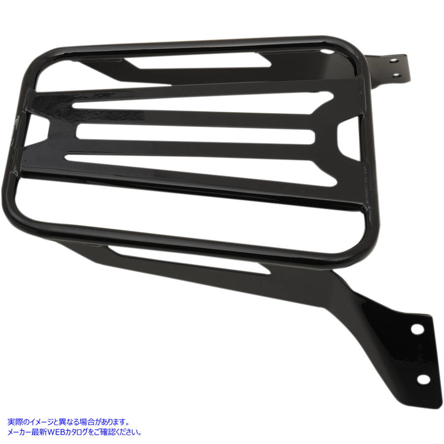 取寄せ シシーバー ラゲッジラック - ブラック - チューブラー コブラ Sissy Bar Luggage Rack - Black - Tubular 602-3502B 15100416