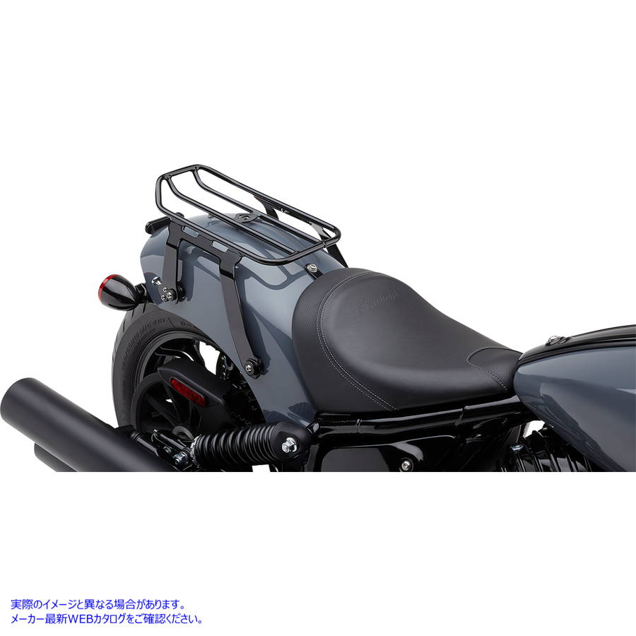 取寄せ 取り外し可能なソロ荷物ラック コブラ Solo Luggage Rack - Black - Chieftain 502-2512B 15101018