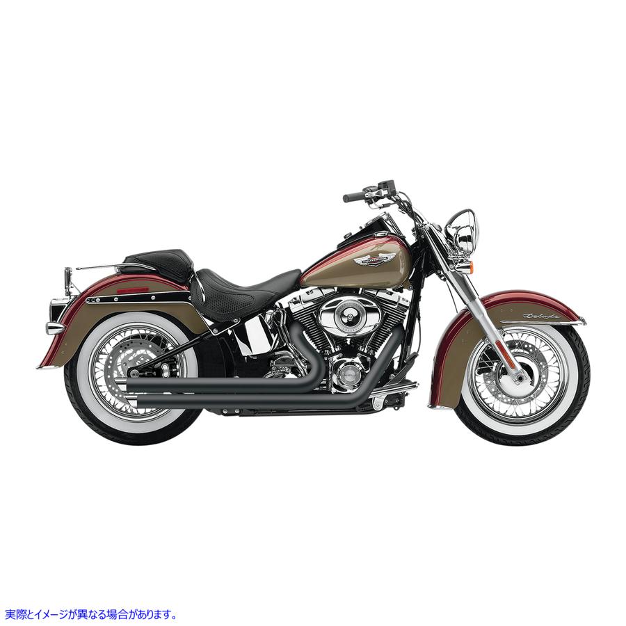 取寄せ スピードスタースラッシュダウンエキゾーストシステム コブラ Speedster Slashdown Exhaust - '12-'17 Softail 6852B 18001398