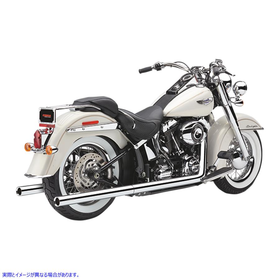 取寄せ 悪いhombreデュアルエキゾーストシステム コブラ True Dual Exhaust - Billet Tip - '86-'06 Softail 6984 18001753