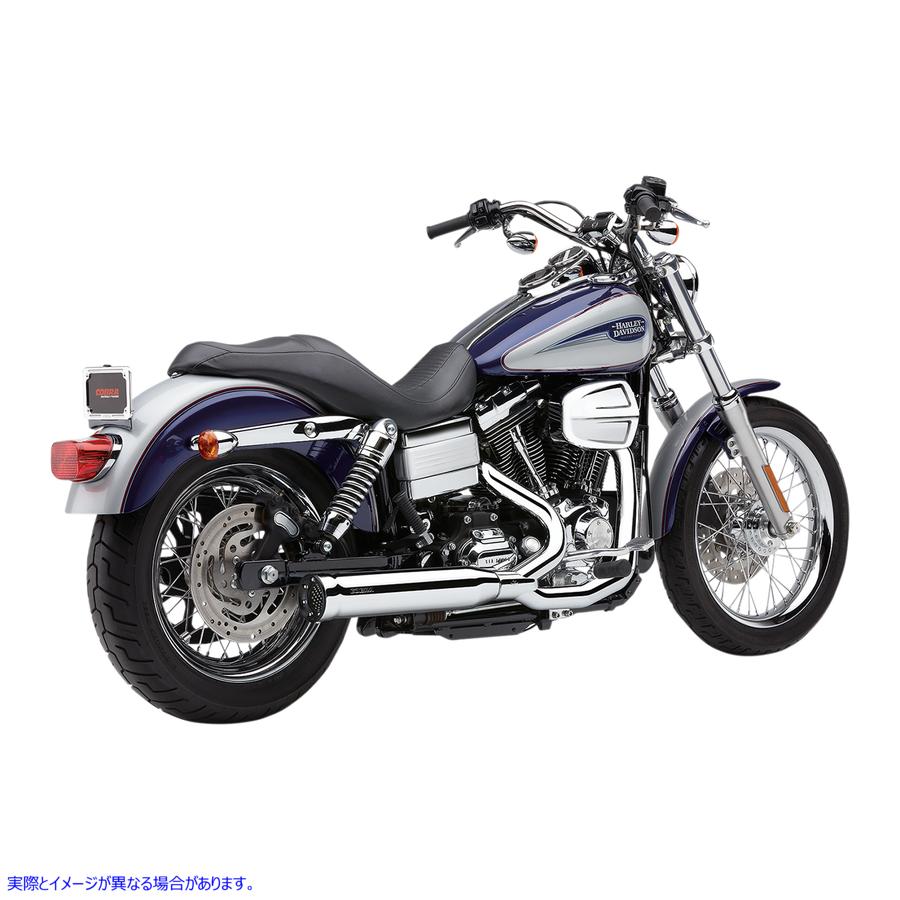 取寄せ PowerPro HP 2：1 RPTエキゾーストシステム コブラ Power Pro RPT Exhaust - Chrome - '12-'17 Dyna 6468 18001918