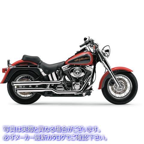 取寄せ 3 スリップオンマフラー コブラ Chrome Slashcut Mufflers 6000 18010359