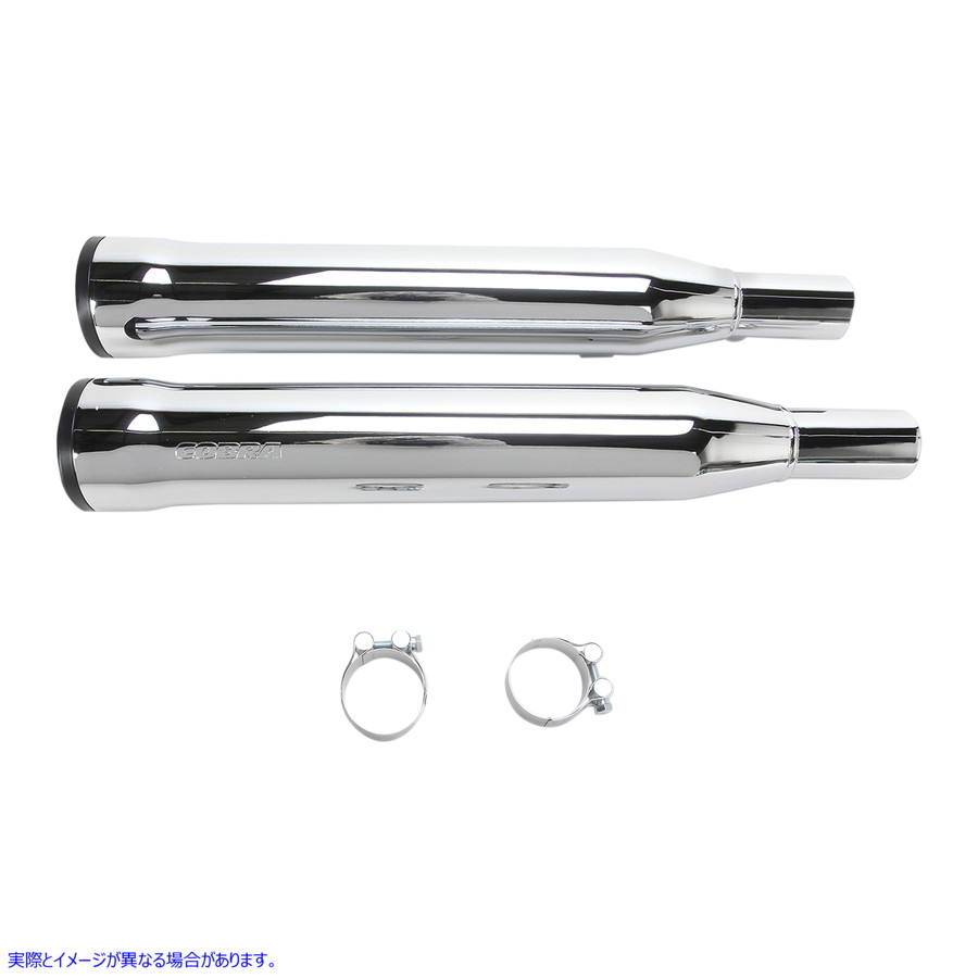 取寄せ RPT 3 スリップオンマフラー コブラ 3 RPT Mufflers for '07-'13 XL - Chrome 6080 18010705