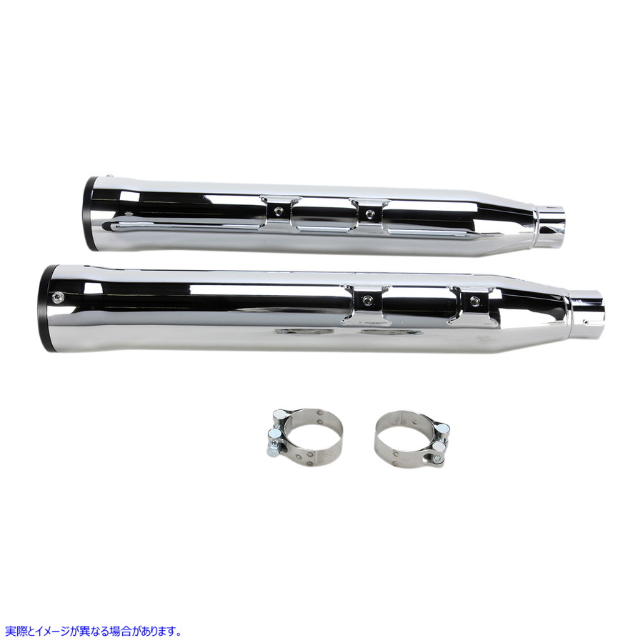 取寄せ RPT 3 スリップオンマフラー コブラ 3 RPT Mufflers - Chrome 6052 18010713