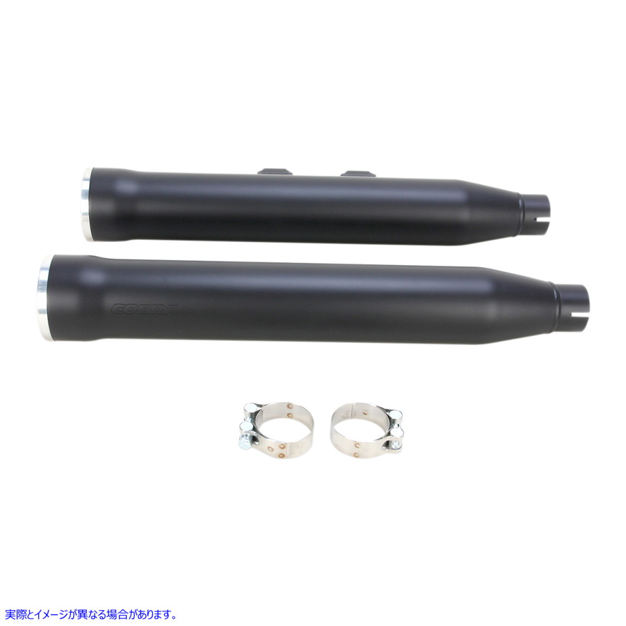 取寄せ RPT 3 スリップオンマフラー コブラ 3 RPT Mufflers - Black 6052B 18010714