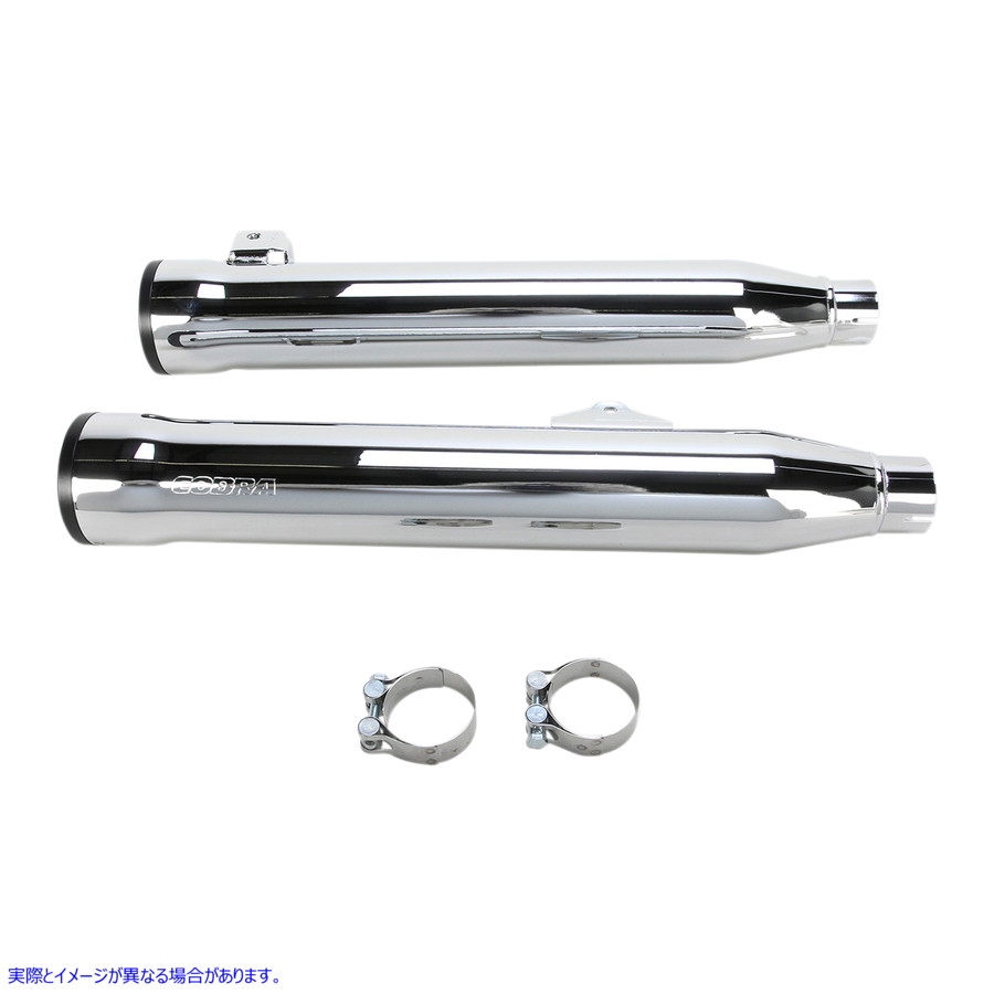 取寄せ RPT 3 スリップオンマフラー コブラ 3 RPT Mufflers - Chrome 6056 18010721