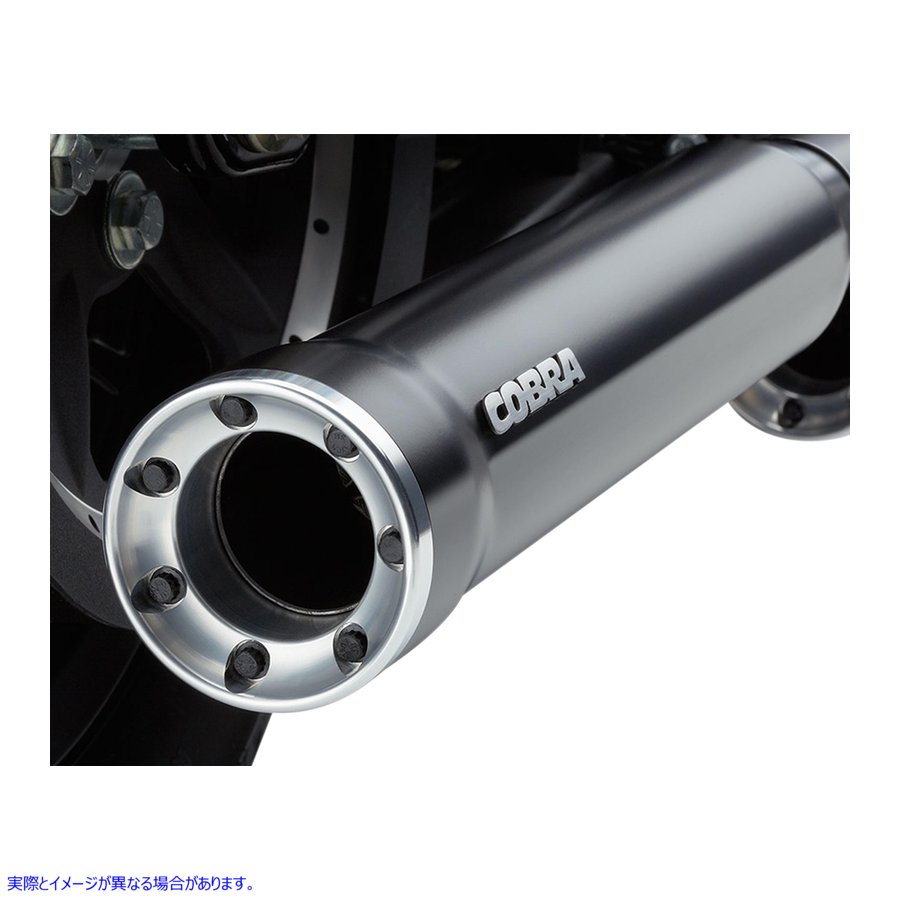 取寄せ RPT 3 スリップオンマフラー コブラ 3 RPT Mufflers - Black - '04-'13 XL 6080RB 18011023