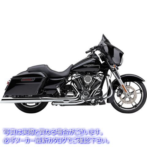 取寄せ 909アッパーカットスリップオンマフラー コブラ 909 Uppercut Mufflers for '95-'16 FL - Chrome 6268 18011214