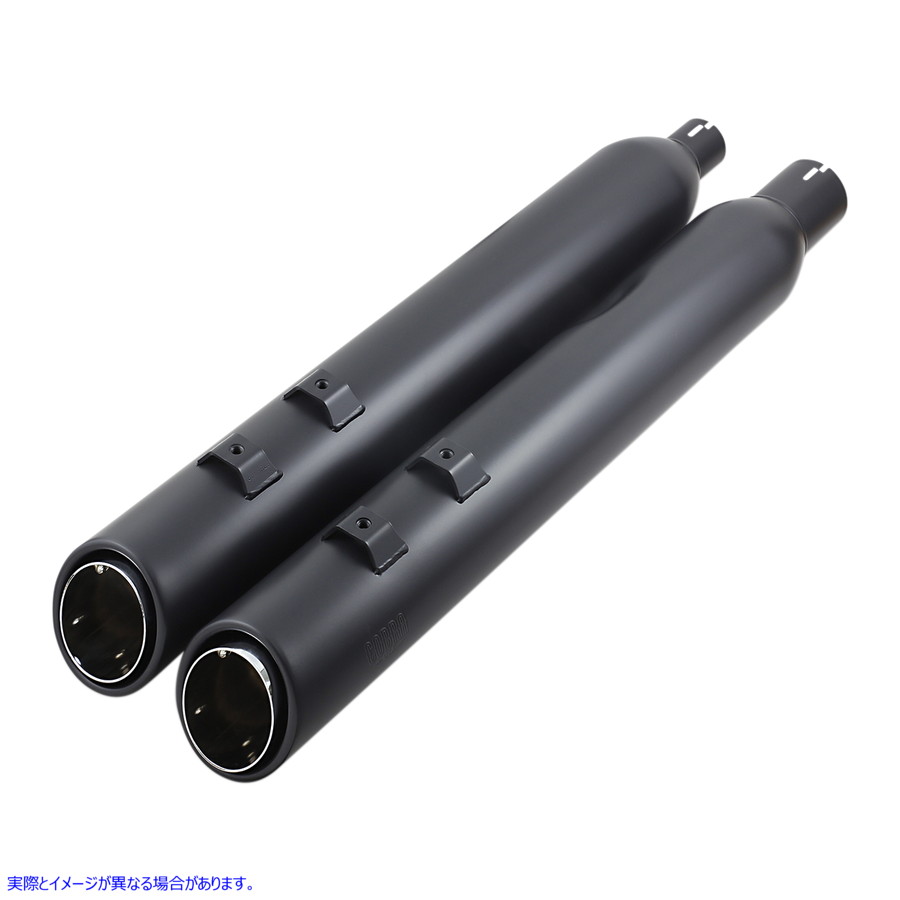 取寄せ 909アッパーカットスリップオンマフラー コブラ 909 Uppercut Mufflers for FL - Black 6269RB 18011216