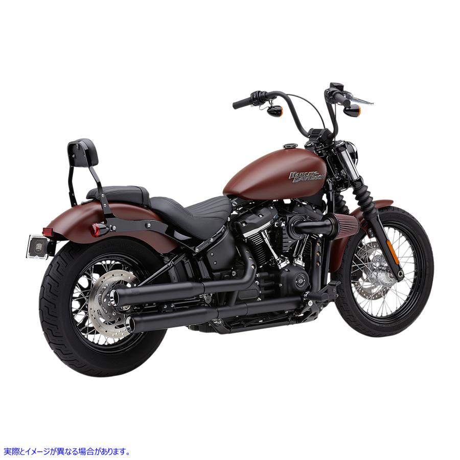 取寄せ 隣人はスリップオンマフラーを嫌います コブラ Neighbor Hater Mufflers for Softail - Black 6047B 18011243