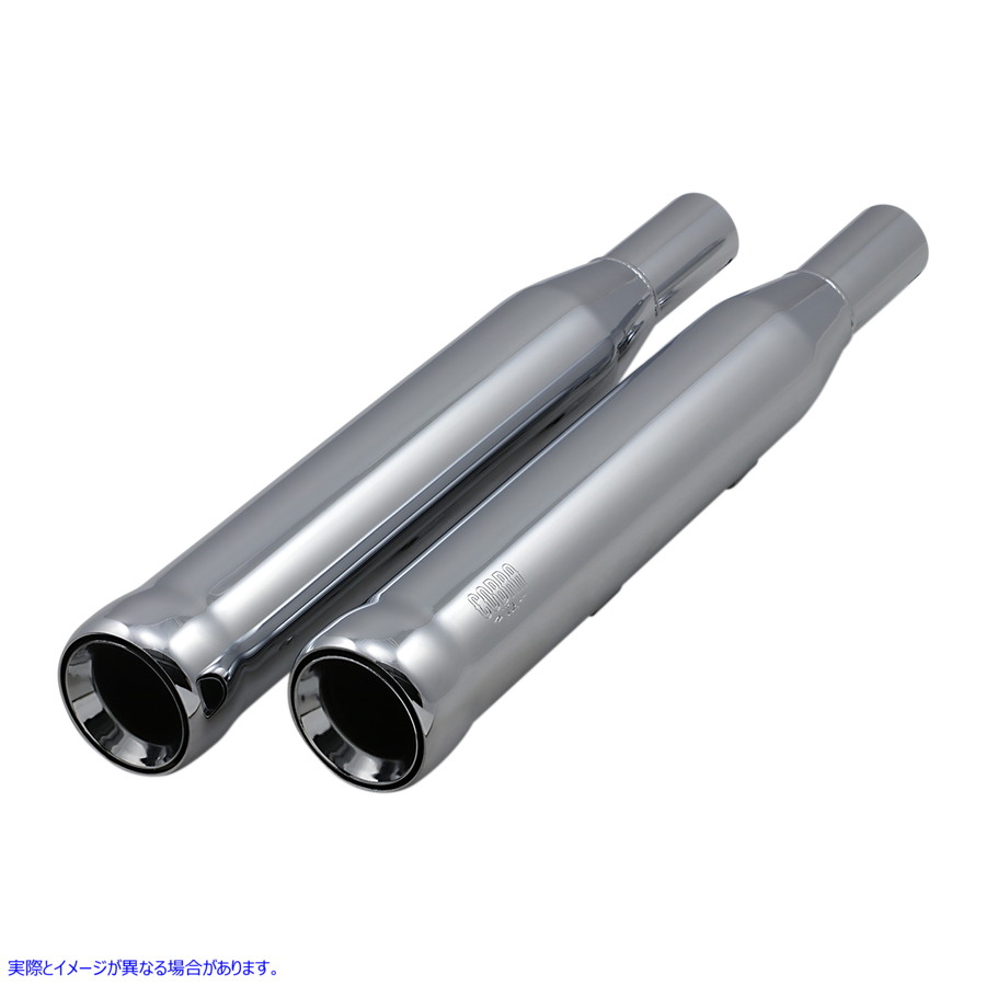 取寄せ 隣人はスリップオンマフラーを嫌います コブラ 3 Neighbor Hater Mufflers for '04-'13 XL - Chrome 6085 18011400